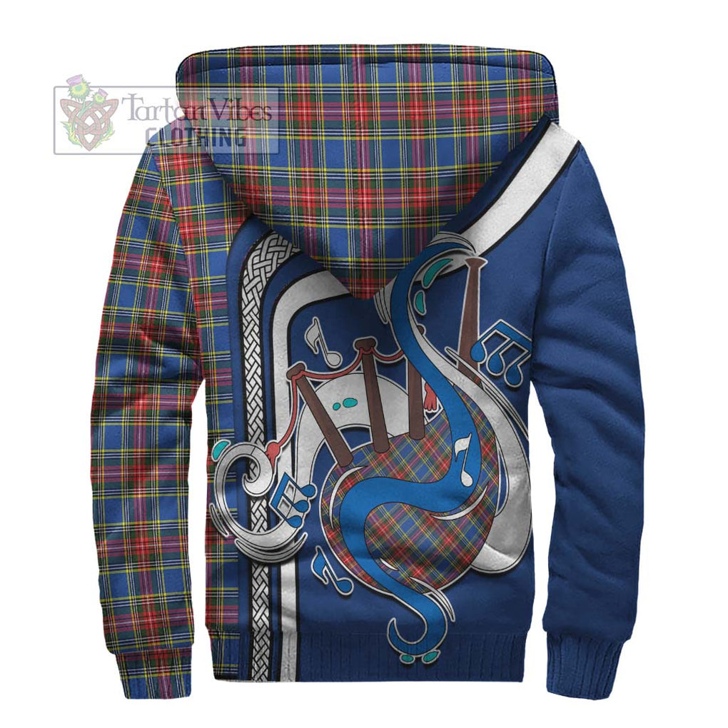 MacBeth (McBeth) Tartan Sherpa Hoodie with Epic Bagpipe Style - Tartanvibesclothing Shop