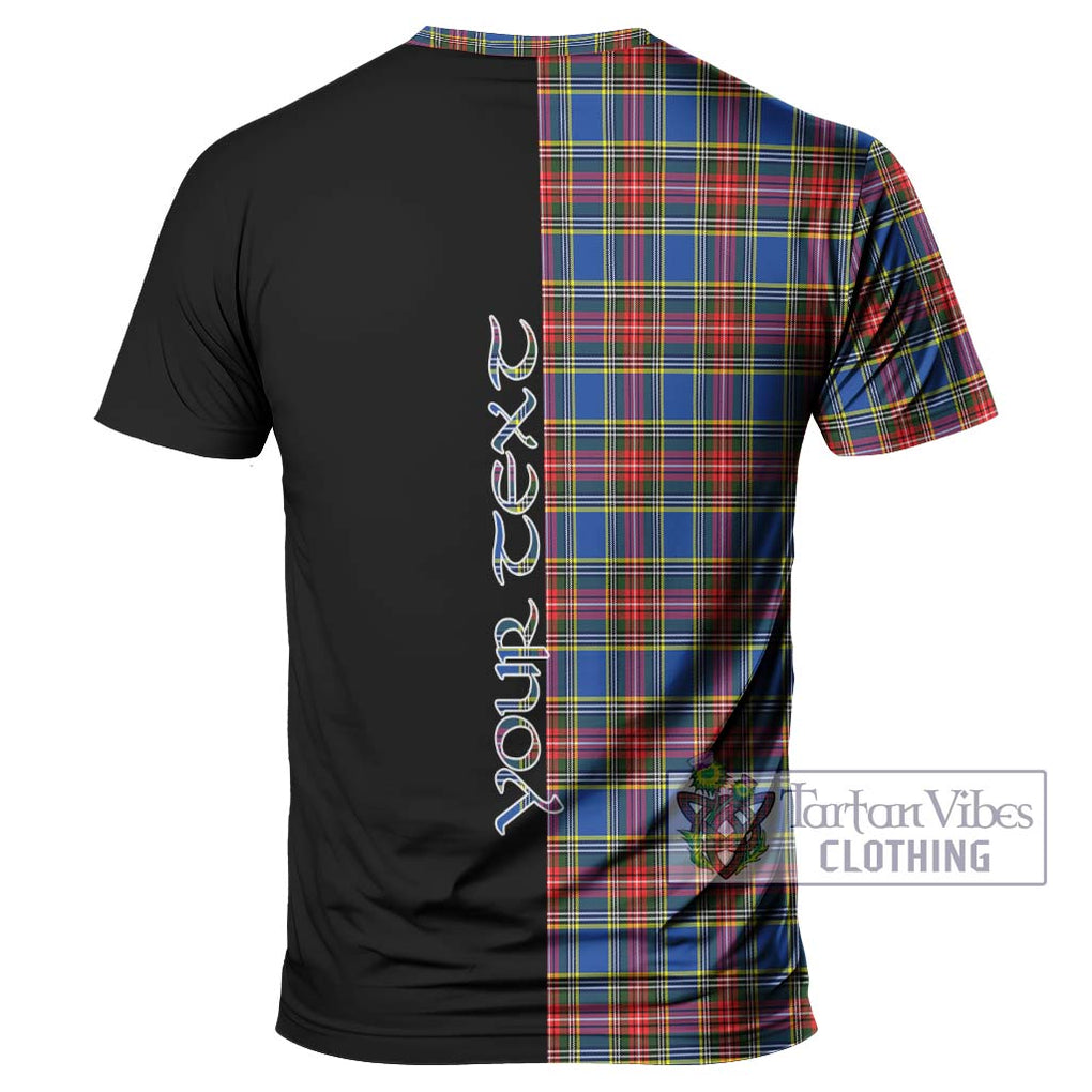 MacBeth (McBeth) Tartan T-Shirt with Family Crest and Half Of Me Style - Tartanvibesclothing Shop