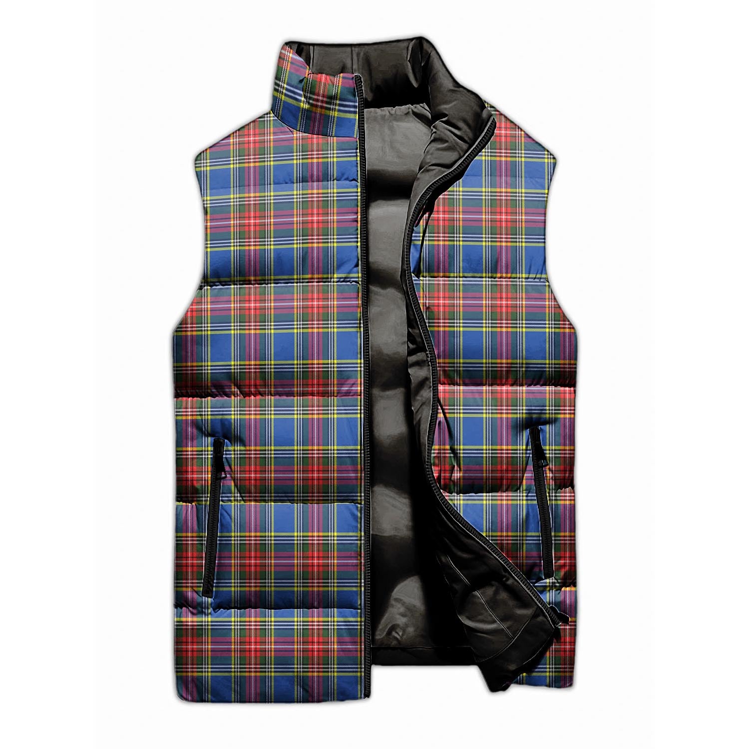 MacBeth Tartan Sleeveless Puffer Jacket - Tartanvibesclothing