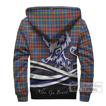 MacBeth (McBeth) Tartan Sherpa Hoodie with Alba Gu Brath Regal Lion Emblem