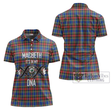 MacBeth (McBeth) Tartan Women's Polo Shirt with Family Crest DNA In Me Style