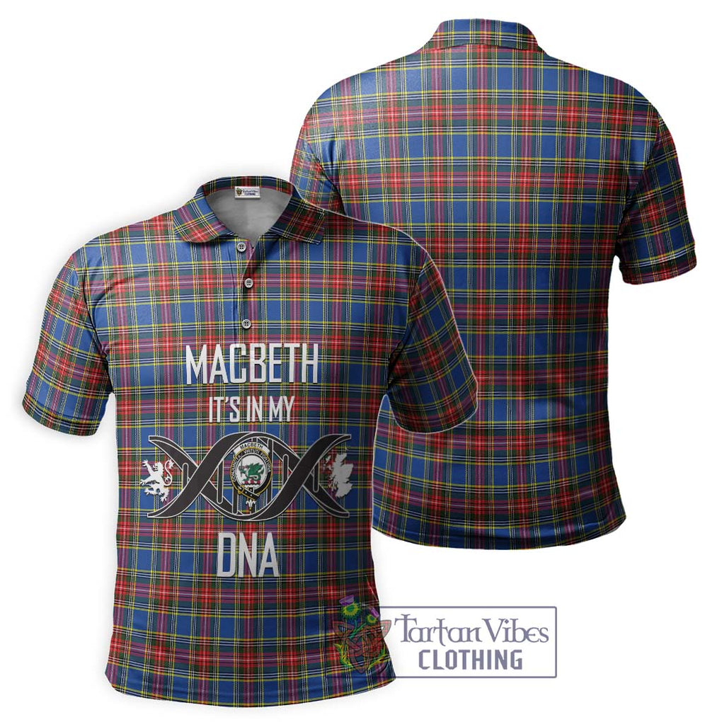 MacBeth (McBeth) Tartan Polo Shirt with Family Crest DNA In Me Style - Tartanvibesclothing Shop