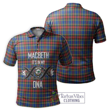 MacBeth (McBeth) Tartan Polo Shirt with Family Crest DNA In Me Style