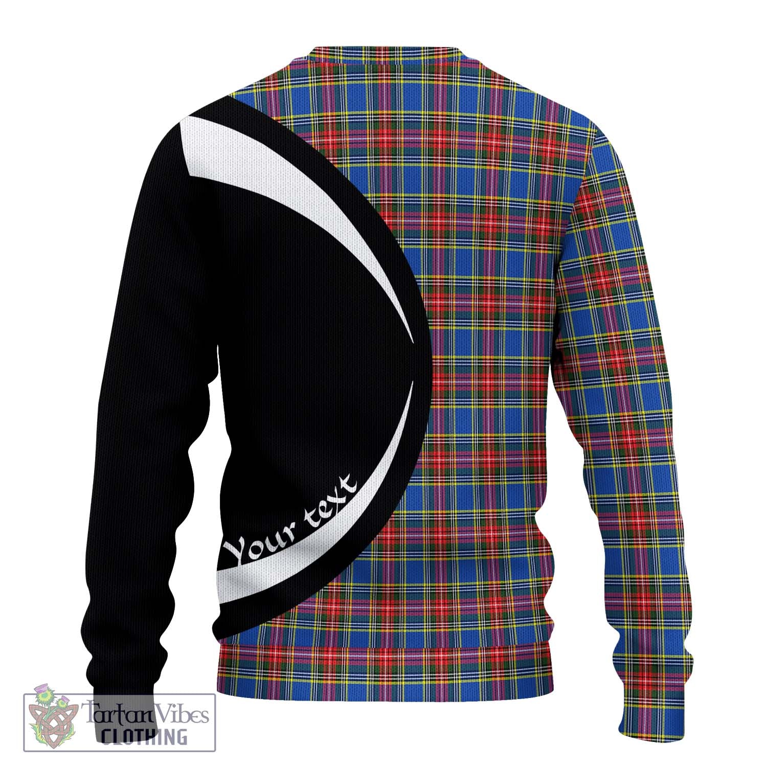 MacBeth (McBeth) Tartan Knitted Sweater with Family Crest Circle Style - Tartan Vibes Clothing