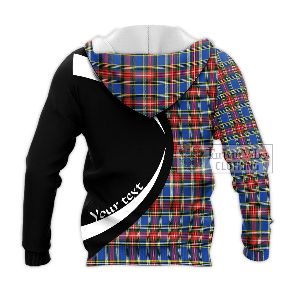 MacBeth (McBeth) Tartan Knitted Hoodie with Family Crest Circle Style - Tartan Vibes Clothing