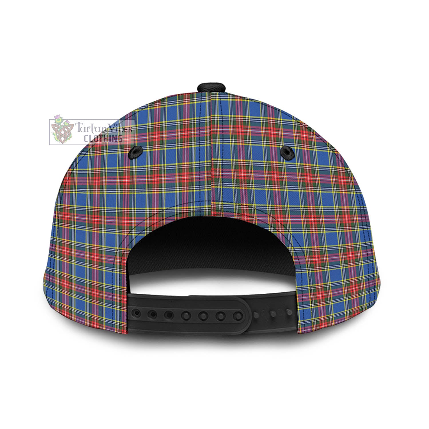 Tartan Vibes Clothing MacBeth Tartan Classic Cap with Family Crest In Me Style