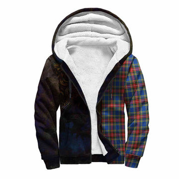 MacBeth (McBeth) Tartan Family Crest Sherpa Hoodie Alba Gu Brath Be Brave Lion Ancient Style Unisex S - Tartan Vibes Clothing