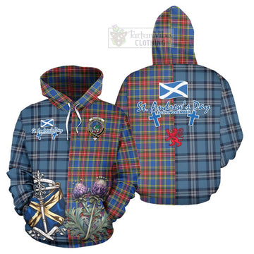 MacBeth (McBeth) Tartan Hoodie Happy St. Andrew's Day Half Tartan Style