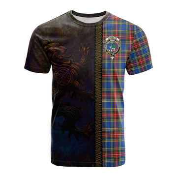 MacBeth (McBeth) Tartan Family Crest Cotton T-shirt Alba Gu Brath Be Brave Lion Ancient Style Kid's Shirt - Tartan Vibes Clothing