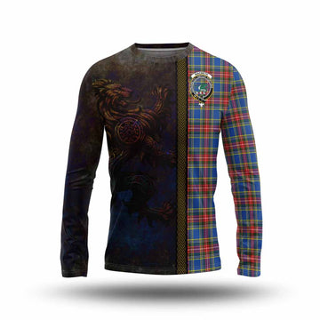 MacBeth (McBeth) Tartan Family Crest Long Sleeve T-Shirt Alba Gu Brath Be Brave Lion Ancient Style Unisex - Tartan Vibes Clothing