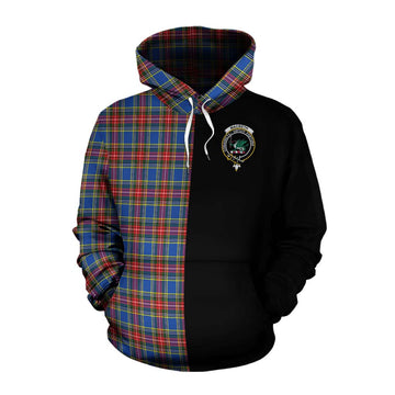 MacBeth (McBeth) Tartan Cotton Hoodie with Family Crest and Half Of Me Style Pullover Hoodie XS - Tartan Vibes Clothing