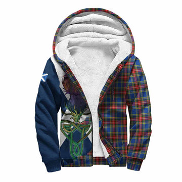 MacBeth (McBeth) Tartan Family Crest Sherpa Hoodie Scottish Thistle Celtic Inspired Unisex S - Tartan Vibes Clothing