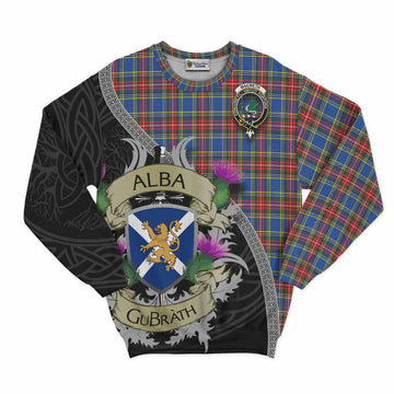 MacBeth (McBeth) Tartan Family Crest Sweatshirt Lion Rampant Royal Thistle Shield Celtic Inspired Unisex - Tartan Vibes Clothing