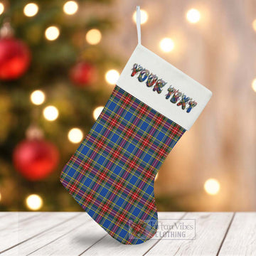 MacBeth (McBeth) Tartan Christmas Stocking with Personalized Text