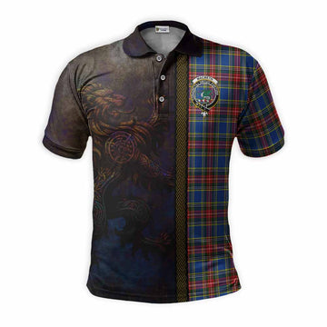 MacBeth (McBeth) Tartan Family Crest Polo Shirt Alba Gu Brath Be Brave Lion Ancient Style Kid - Tartan Vibes Clothing