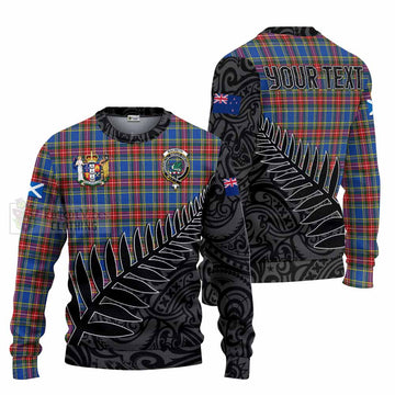 MacBeth (McBeth) Crest Tartan Knitted Sweater with New Zealand Silver Fern Half Style