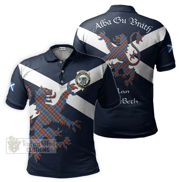 MacBeth (McBeth) Tartan Lion Rampant Polo Shirt Proudly Display Your Heritage with Alba Gu Brath and Clan Name