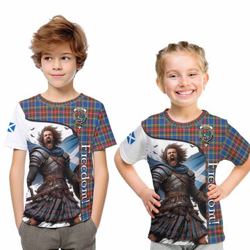 MacBeth (McBeth) Crest Tartan Kid T-Shirt Inspired by the Freedom of Scottish Warrior