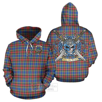 MacBeth (McBeth) Tartan Hoodie with Family Crest Celtic Skull Style