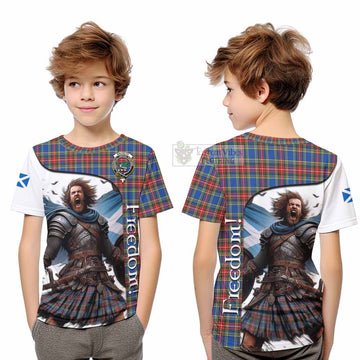 MacBeth (McBeth) Crest Tartan Kid T-Shirt Inspired by the Freedom of Scottish Warrior