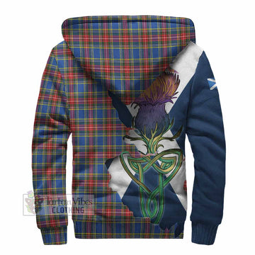 MacBeth (McBeth) Tartan Family Crest Sherpa Hoodie Scottish Thistle Celtic Inspired - Tartan Vibes Clothing
