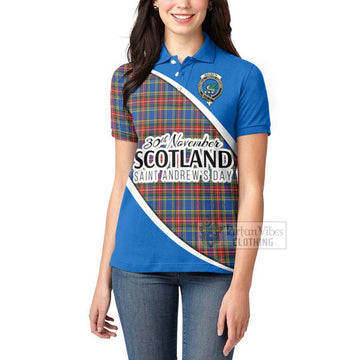 MacBeth (McBeth) Family Crest Tartan Women's Polo Shirt Celebrate Saint Andrew's Day in Style