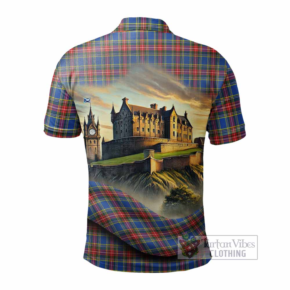 MacBeth (McBeth) Tartan Family Crest Polo Shirt with Scottish Ancient Castle Style - Tartan Vibes Clothing