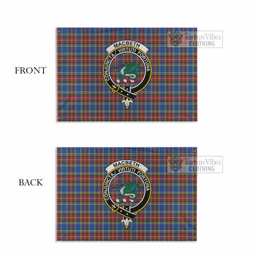 MacBeth (McBeth) Tartan House Flag with Family Crest