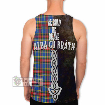 MacBeth (McBeth) Tartan Family Crest Men's Tank Top Alba Gu Brath Be Brave Lion Ancient Style - Tartan Vibes Clothing