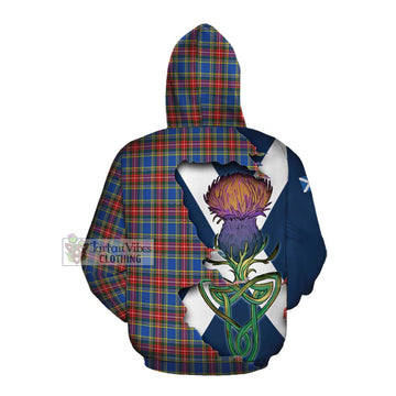 MacBeth (McBeth) Tartan Family Crest Cotton Hoodie Scottish Thistle Celtic Inspired Pullover Hoodie - Tartan Vibes Clothing