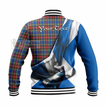 MacBeth (McBeth) Tartan Baseball Jacket with Family Crest Scotland Patriotic Style