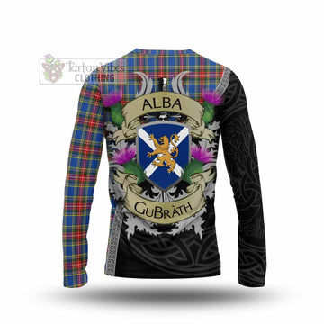 MacBeth (McBeth) Tartan Family Crest Long Sleeve T-Shirt Lion Rampant Royal Thistle Shield Celtic Inspired - Tartan Vibes Clothing