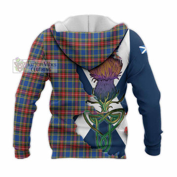 MacBeth (McBeth) Tartan Family Crest Knitted Hoodie Scottish Thistle Celtic Inspired - Tartan Vibes Clothing
