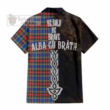 MacBeth (McBeth) Tartan Family Crest Hawaiian Shirt Alba Gu Brath Be Brave Lion Ancient Style - Tartan Vibes Clothing