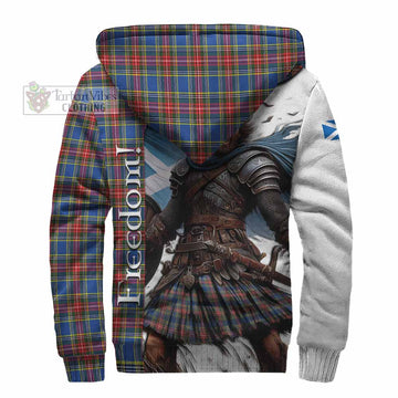 MacBeth (McBeth) Crest Tartan Sherpa Hoodie Inspired by the Freedom of Scottish Warrior