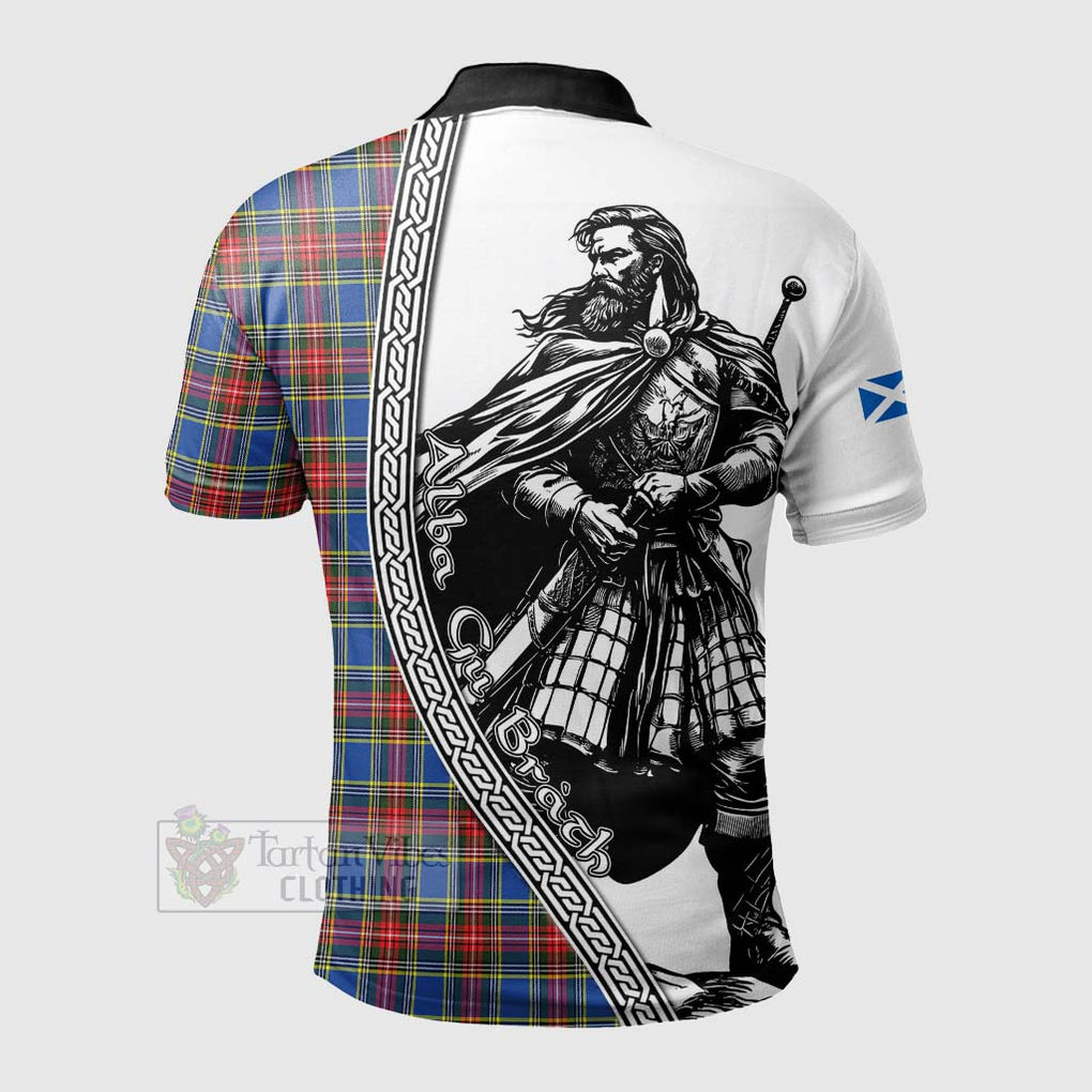 Tartan Vibes Clothing MacBeth (McBeth) Tartan Clan Crest Polo Shirt with Highlander Warrior Celtic Style