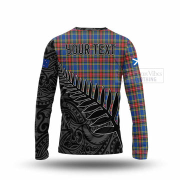 MacBeth (McBeth) Crest Tartan Long Sleeve T-Shirt with New Zealand Silver Fern Half Style