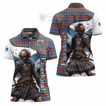 MacBeth (McBeth) Crest Tartan Women's Polo Shirt Inspired by the Freedom of Scottish Warrior