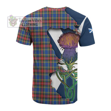 MacBeth (McBeth) Tartan Family Crest Cotton T-shirt Scottish Thistle Celtic Inspired - Tartan Vibes Clothing