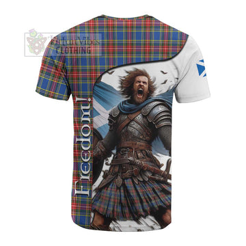 MacBeth (McBeth) Crest Tartan Cotton T-shirt Inspired by the Freedom of Scottish Warrior