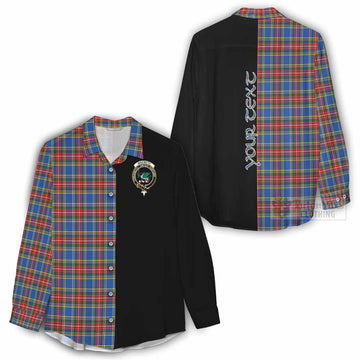 MacBeth (McBeth) Tartan Women's Casual Shirt with Family Crest and Half Of Me Style