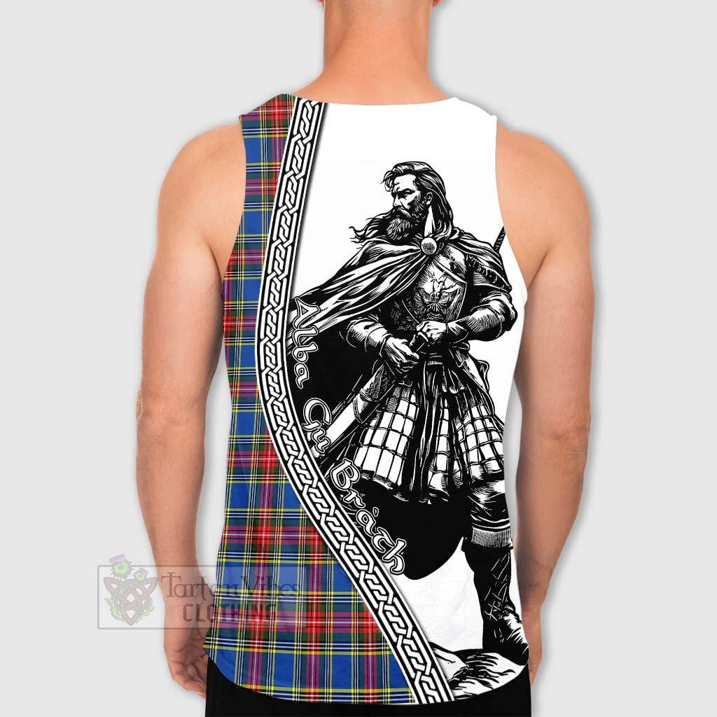 Tartan Vibes Clothing MacBeth (McBeth) Tartan Clan Crest Men's Tank Top with Highlander Warrior Celtic Style