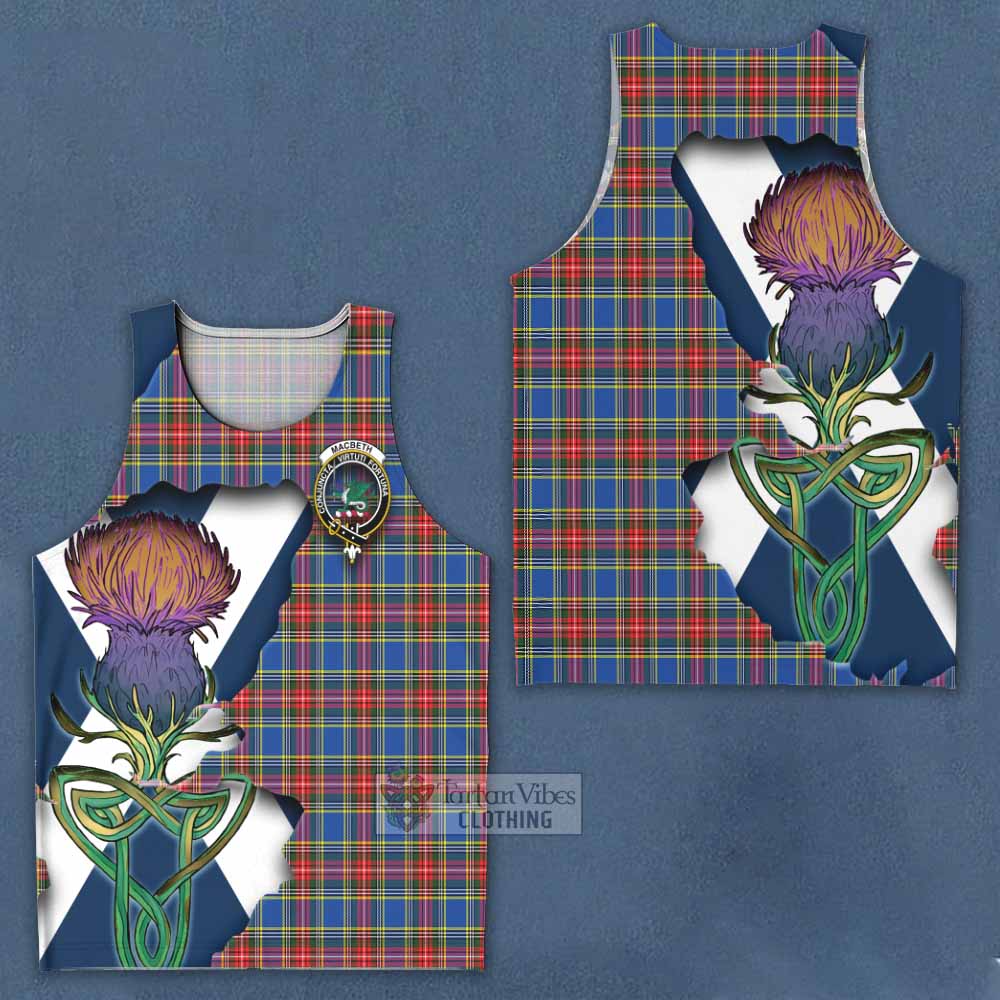 MacBeth (McBeth) Tartan Family Crest Men's Tank Top Scottish Thistle Celtic Inspired - Tartan Vibes Clothing