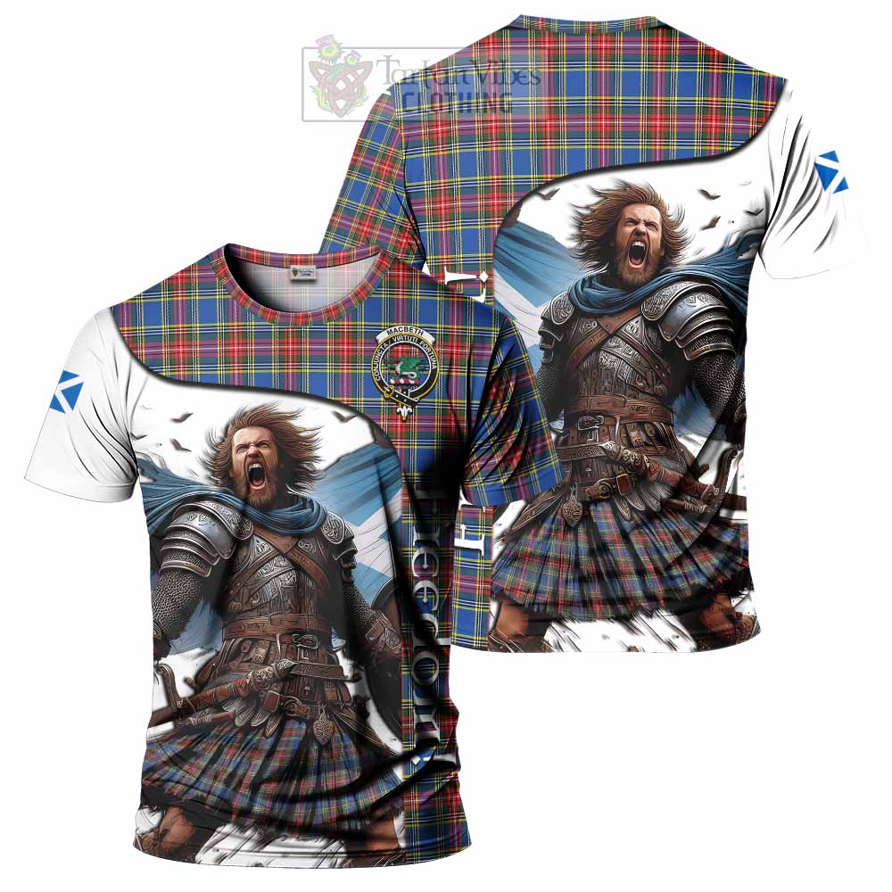 MacBeth (McBeth) Crest Tartan T-Shirt Inspired by the Freedom of Scottish Warrior