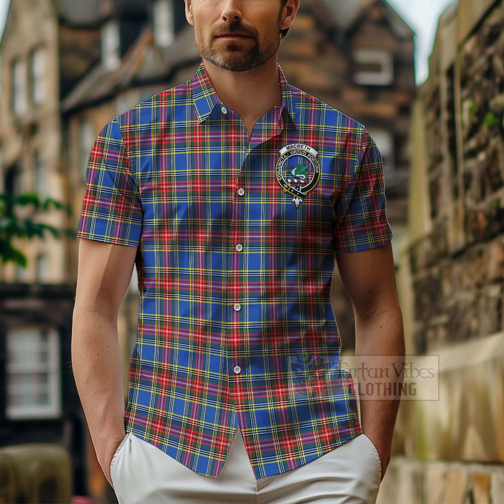MacBeth (McBeth) Tartan Hawaiian Shirt with Family Crest Celtic Skull Style - Tartan Vibes Clothing