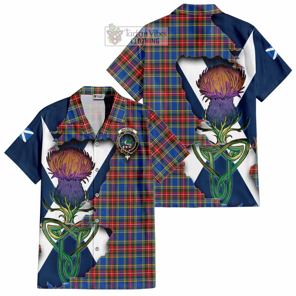 MacBeth (McBeth) Tartan Family Crest Hawaiian Shirt Scottish Thistle Celtic Inspired - Tartan Vibes Clothing