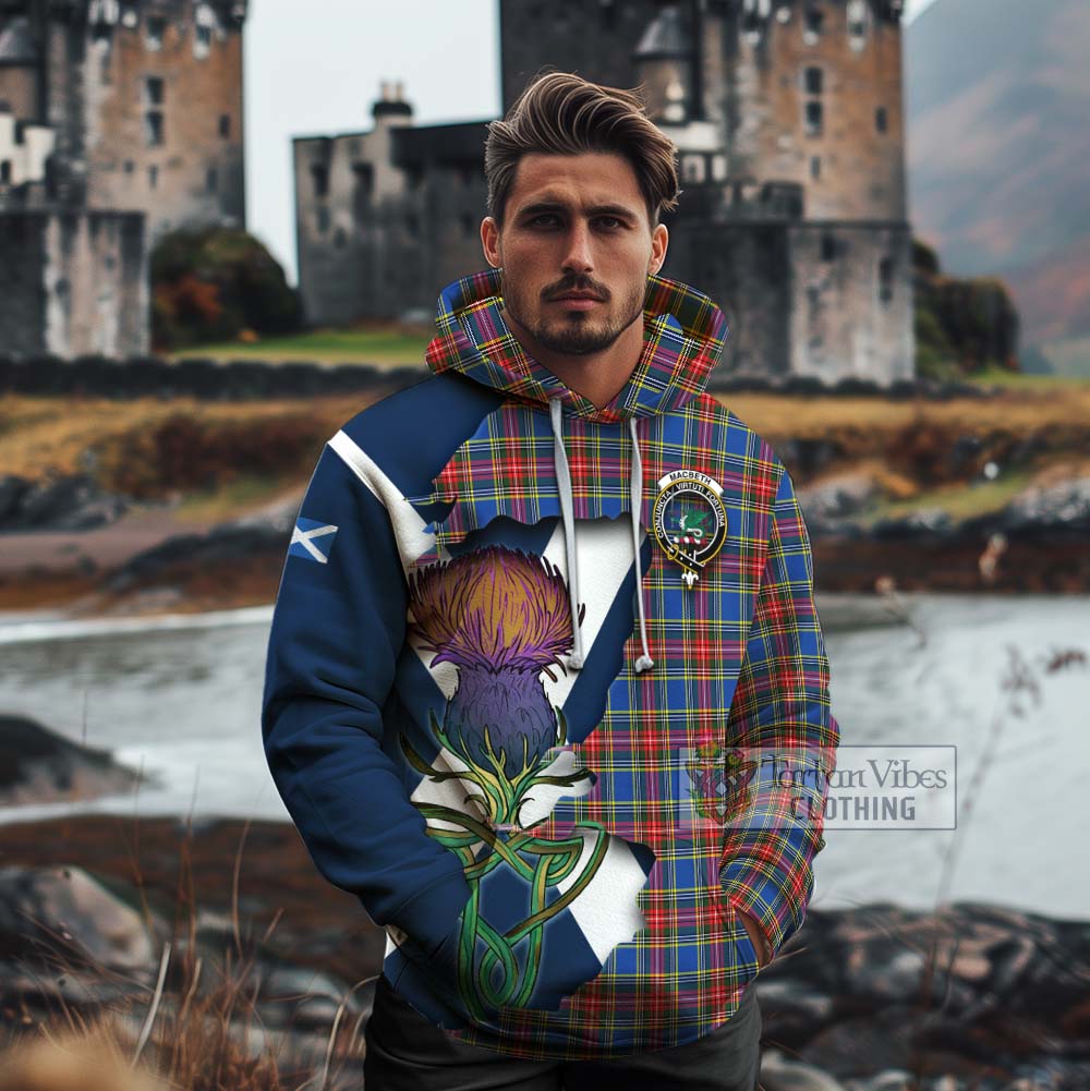 MacBeth (McBeth) Tartan Family Crest Cotton Hoodie Scottish Thistle Celtic Inspired - Tartan Vibes Clothing