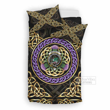 MacBeth (McBeth) Clan Crest Bedding Set Celtic Scottish Thistle UK Bedding Set UK Double 79*79 inch - Tartan Vibes Clothing