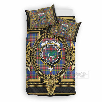 MacBeth (McBeth) Scottish Tartan Crest Bedding Set Royal Stylized UK Bedding Set UK Double 79*79 inch - Tartan Vibes Clothing