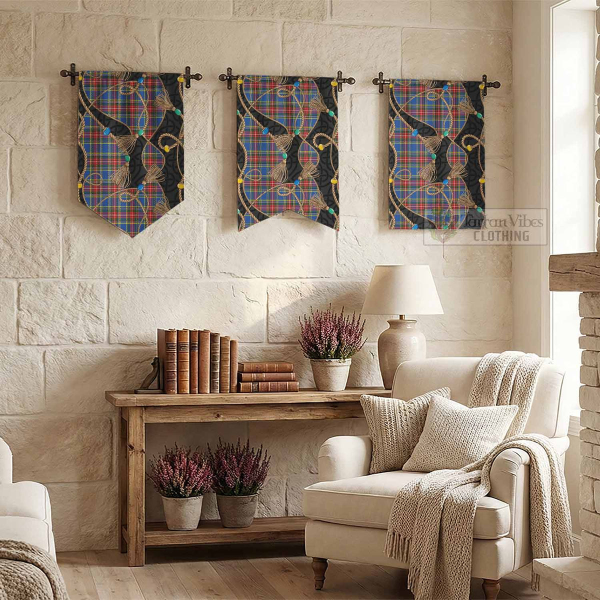 MacBeth (McBeth) Scottish Tartan Twisted Ropes Stylized Gonfalon - Tartan Vibes Clothing